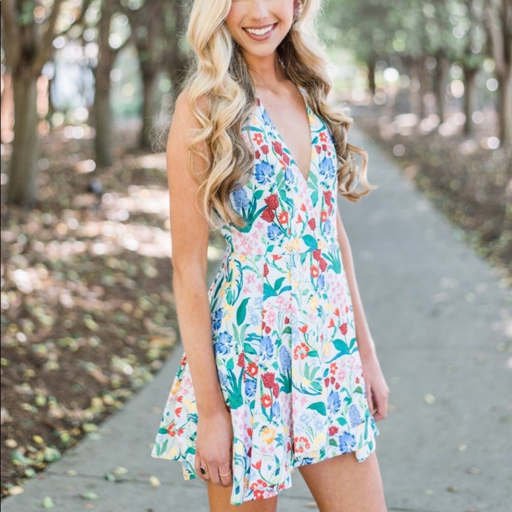 Alice and Olivia floral dress